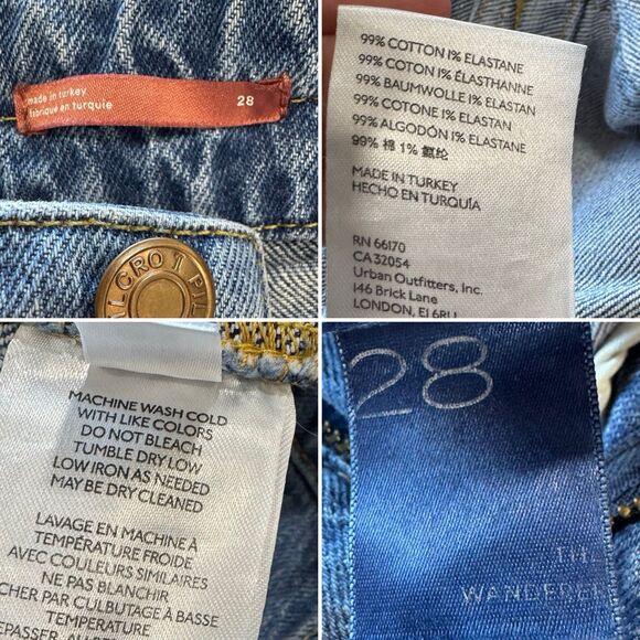 Anthropologie Pilcro The Wanderer Mid-Rise Relaxed Jeans Utility Cargo Size 28 - Picture 13 of 13